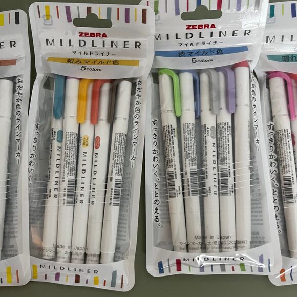 Zebra Mildliner Limited Edition Pack of 5 - Picture 3 of 10